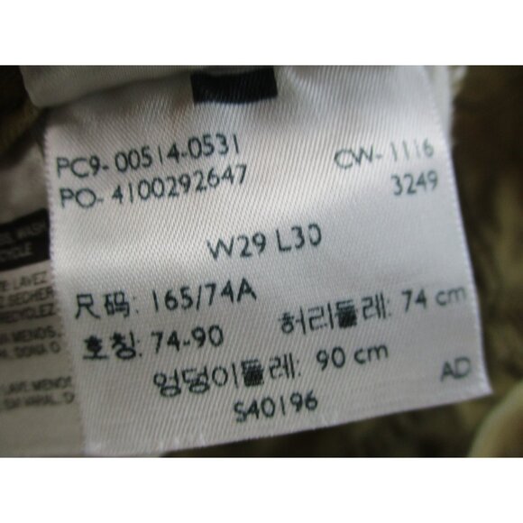 Levi's 514 Jeans Men's 29x30 Tan Beige Denim Pants Straight Leg - Picture 9 of 10